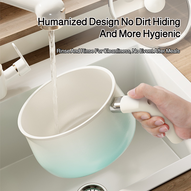 Ceramic Glaze milk pot Milk cup Healthy cooking Nonstick cookware Easy to clean high value 0 Fluorid