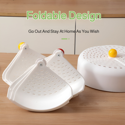 Household folding ventilation vegetable cover kitchen food cover anti-fly dining table household dus