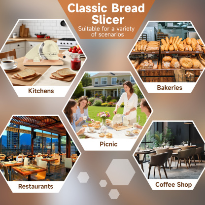 White Manual Bread Slicer