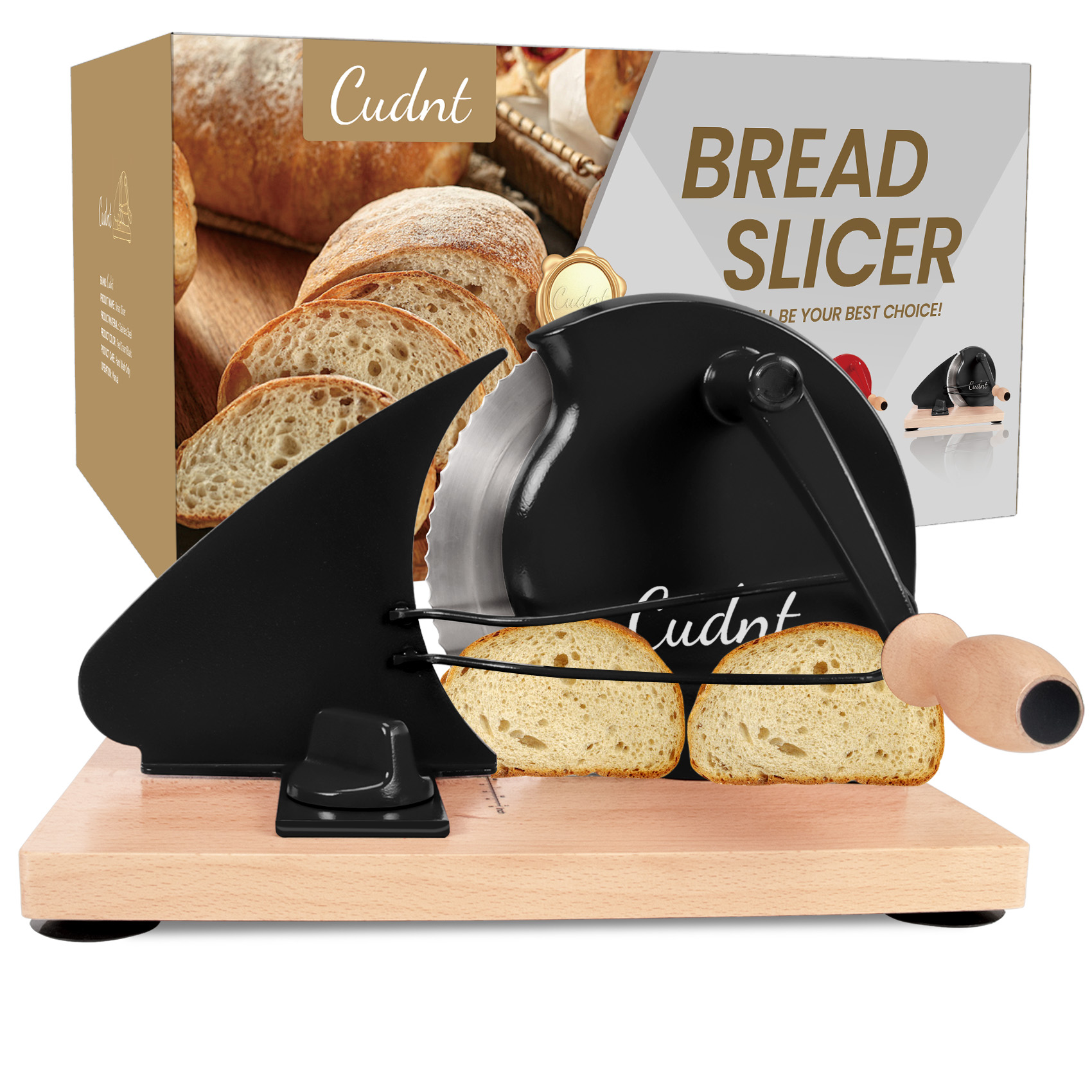 Black Manual Bread Slicer