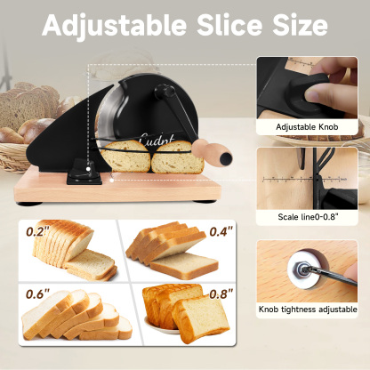 Black Manual Bread Slicer
