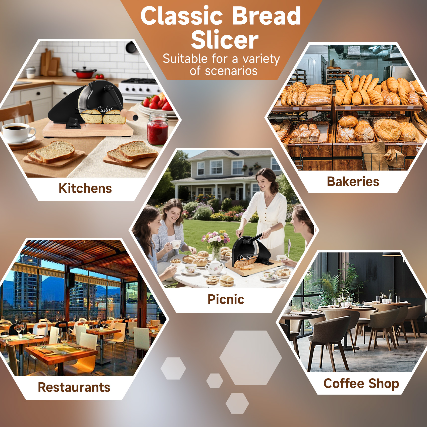 Black Manual Bread Slicer