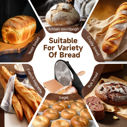 Black Manual Bread Slicer