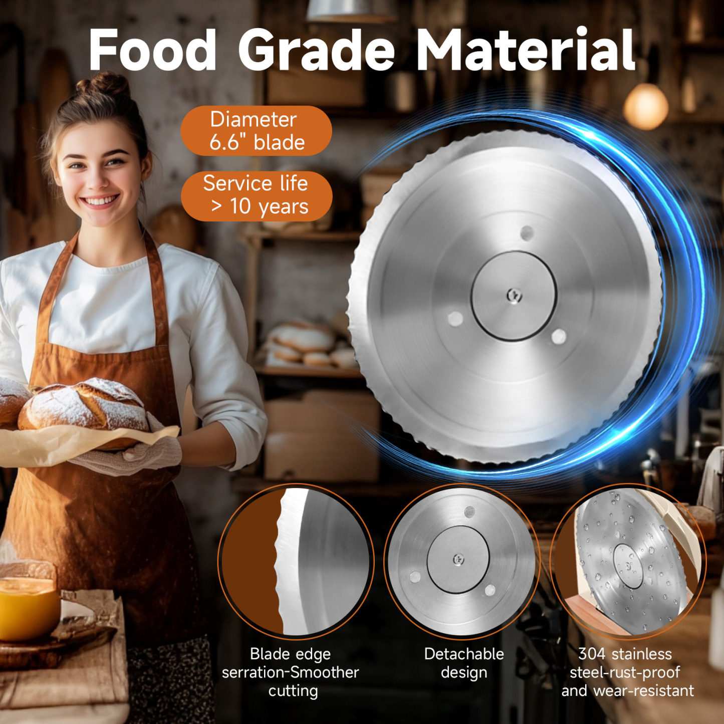 Red Manual Bread Slicer