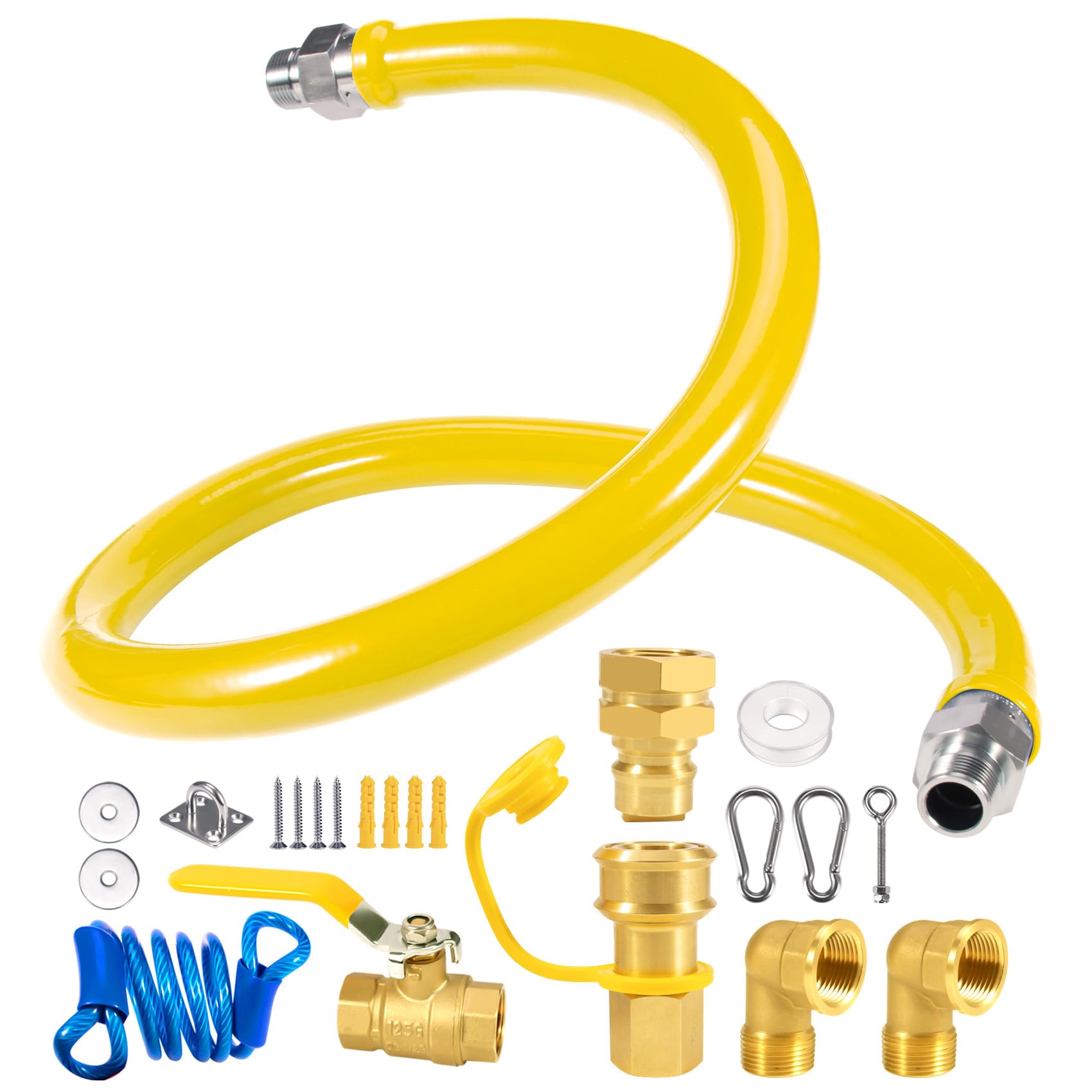 3/4" × 48 inch Commercial Gas Hose
