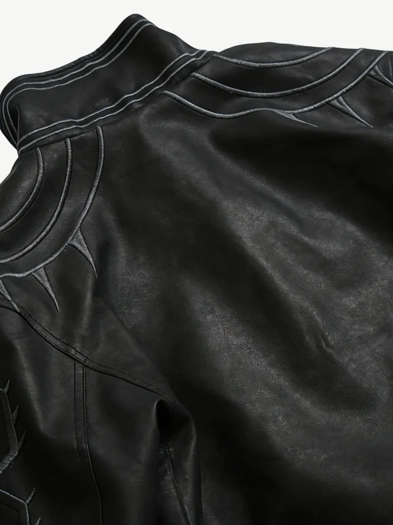 OBSIDIAN DEVIL HUNTER LEATHER JACKET