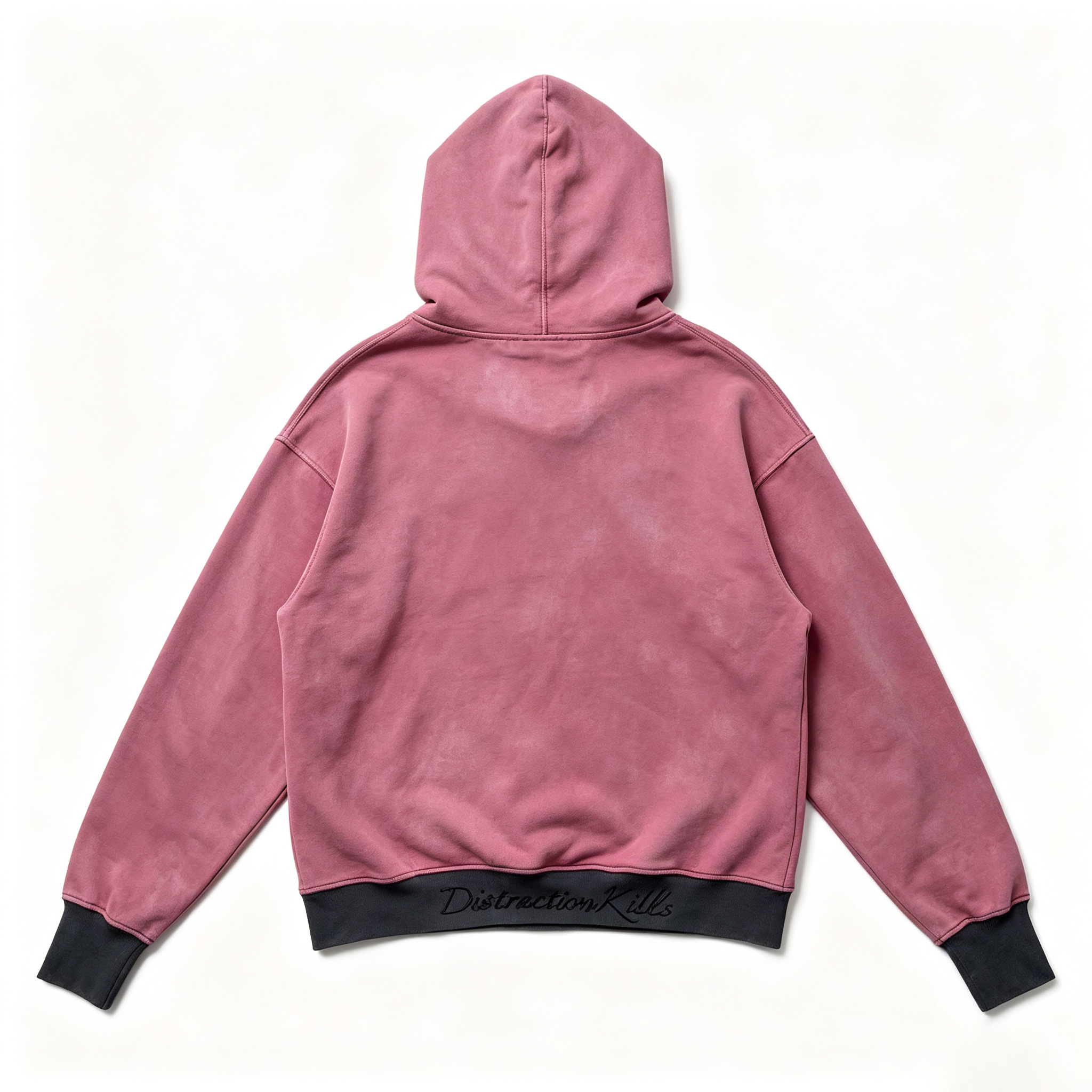 Vintage Distressed Figure Print Hoodie