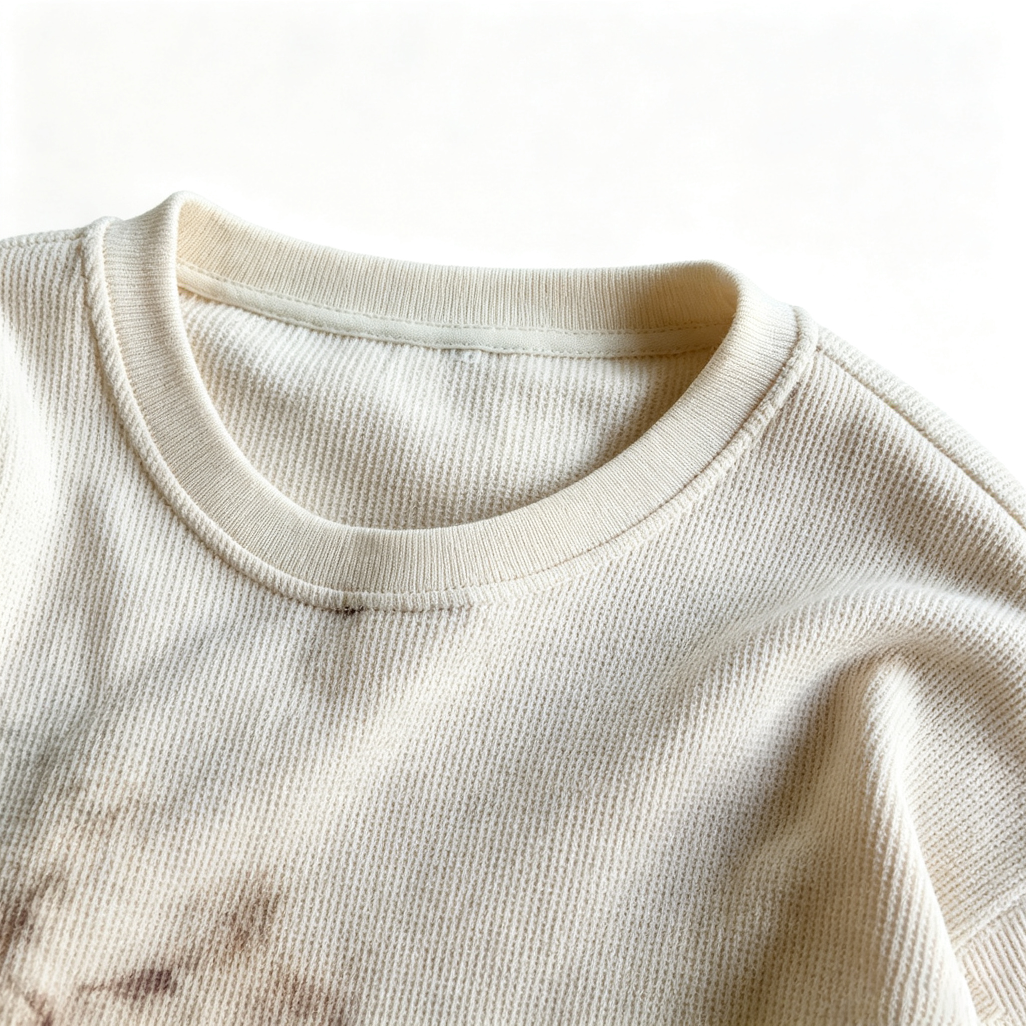Vintage Gothic Graphic Waffle Long‑Sleeve Top