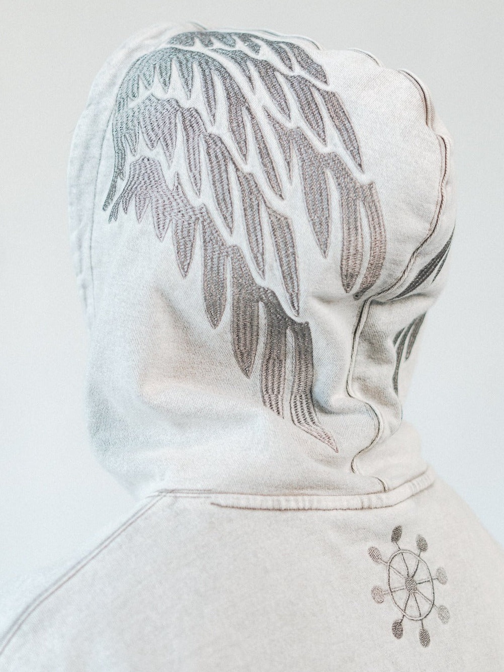 CURSED WASHED GREY HOODIE