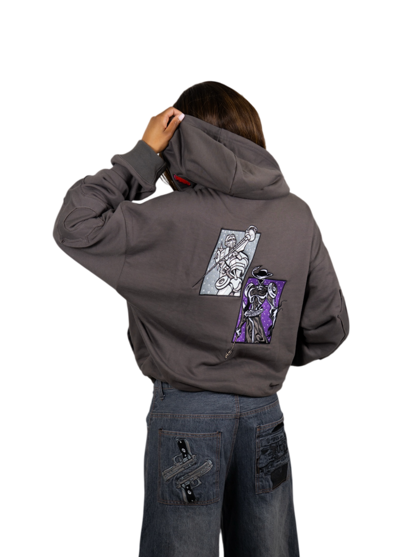 SILVER PHANTOM KNIGHT HOODIE