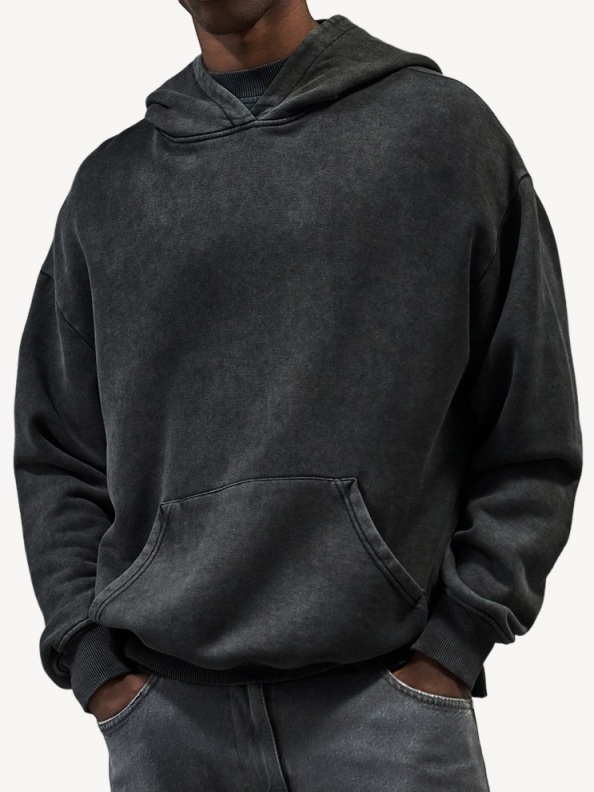 Men's Ribbed Zip-Up Long Sleeve Casual Sweatshirt