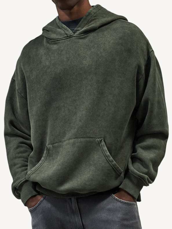 Men's Ribbed Zip-Up Long Sleeve Casual Sweatshirt
