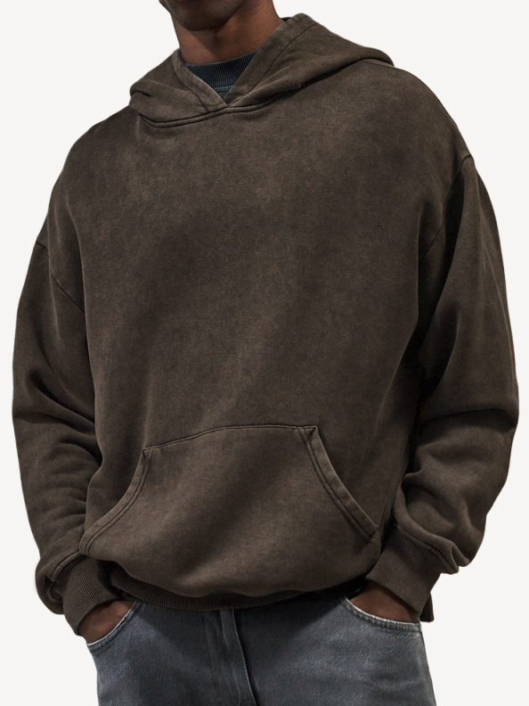 Men's Ribbed Zip-Up Long Sleeve Casual Sweatshirt