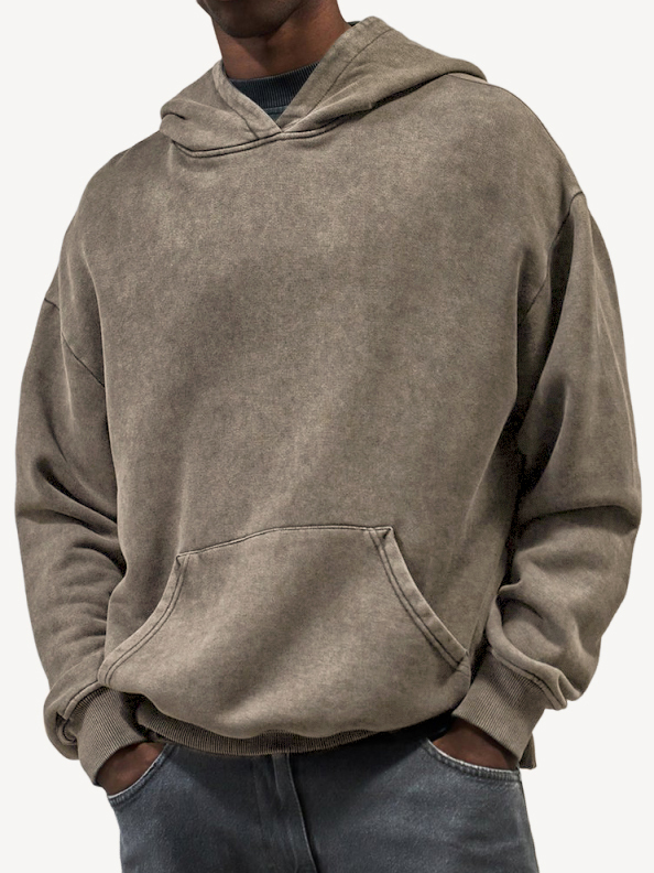 Men's Ribbed Zip-Up Long Sleeve Casual Sweatshirt