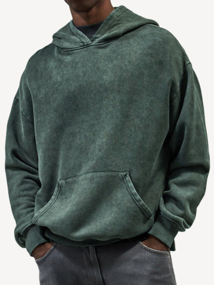 Men's Ribbed Zip-Up Long Sleeve Casual Sweatshirt