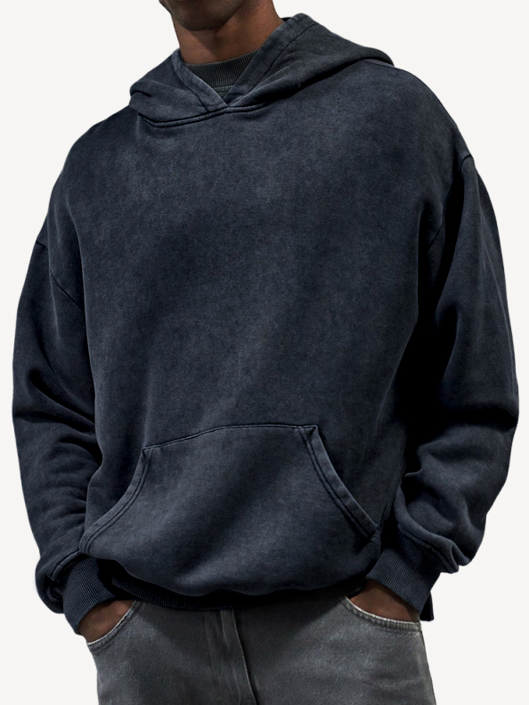 Men's Ribbed Zip-Up Long Sleeve Casual Sweatshirt