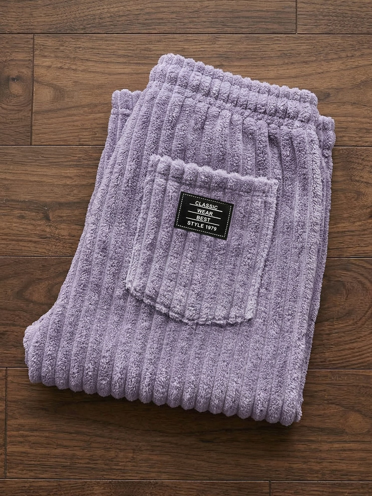 Men's Vintage Corduroy Shorts - Embroidered Comfort Fit Casual Bottoms