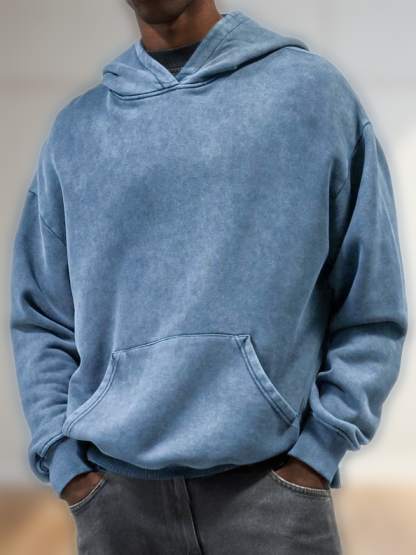 Men's Heavyweight Washed Pullover Hoodie