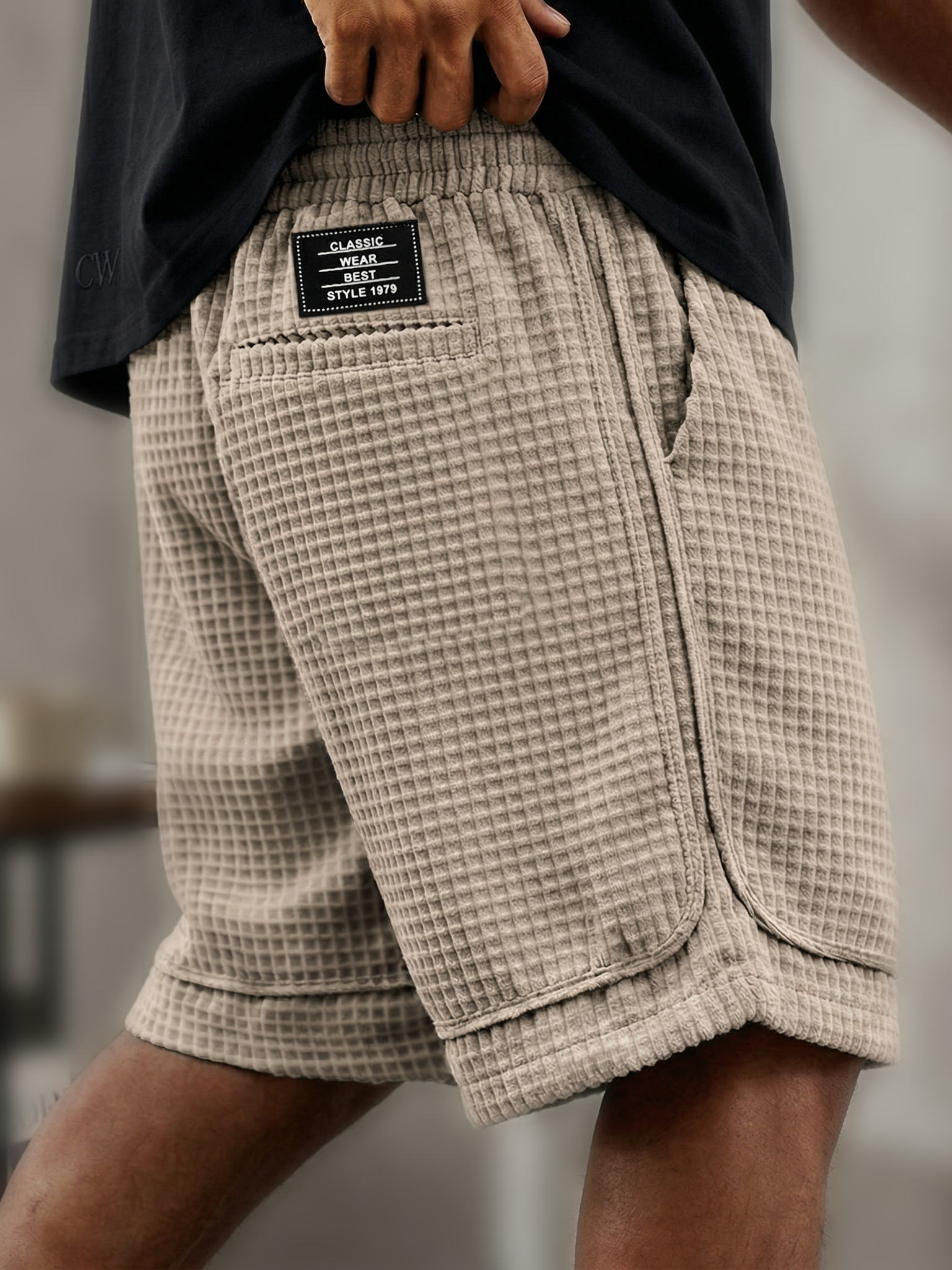 The Waffle Essential Shorts | Textured Relaxed Fit Leisurewear