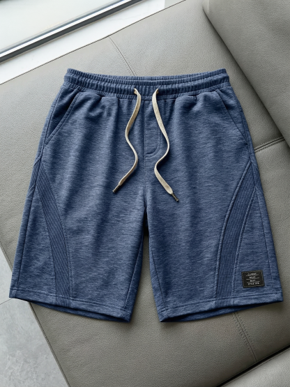 Men's Casual Deconstructed Shorts Embroidered Logo Multi-Pocket Design