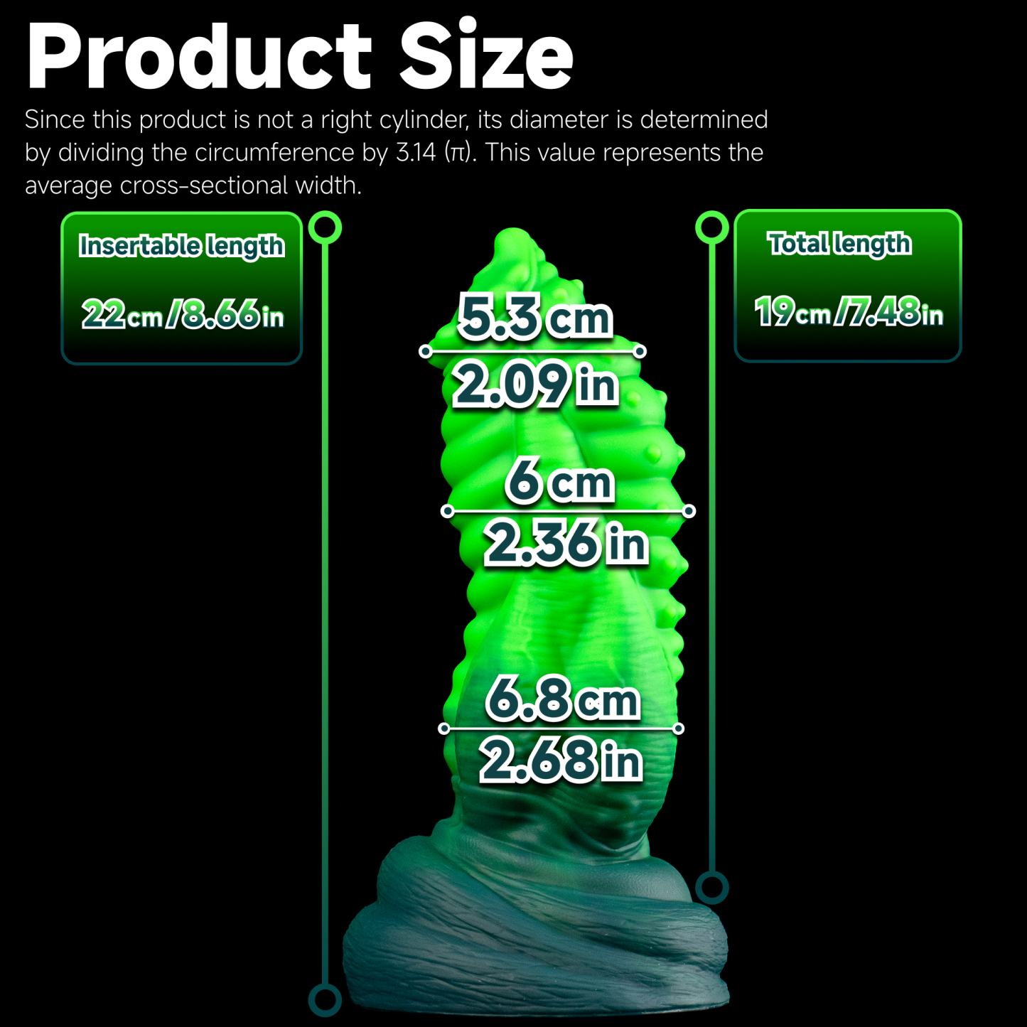 Star-Tide Steed - Segmented Spined Bioluminescent Alien Dildo | Korym