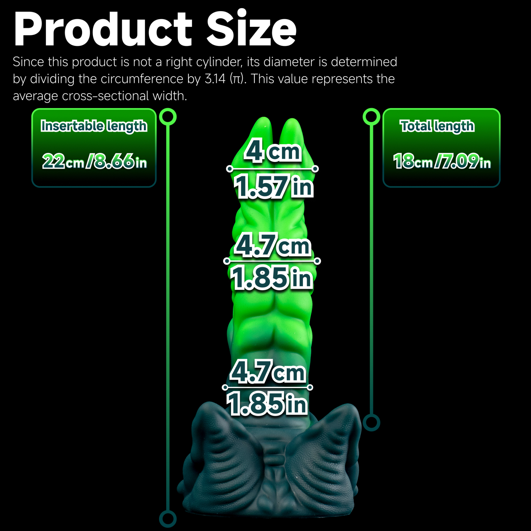 Glow Ripper - Split-Tip Mandible Bioluminescent Alien Dildo | Korym