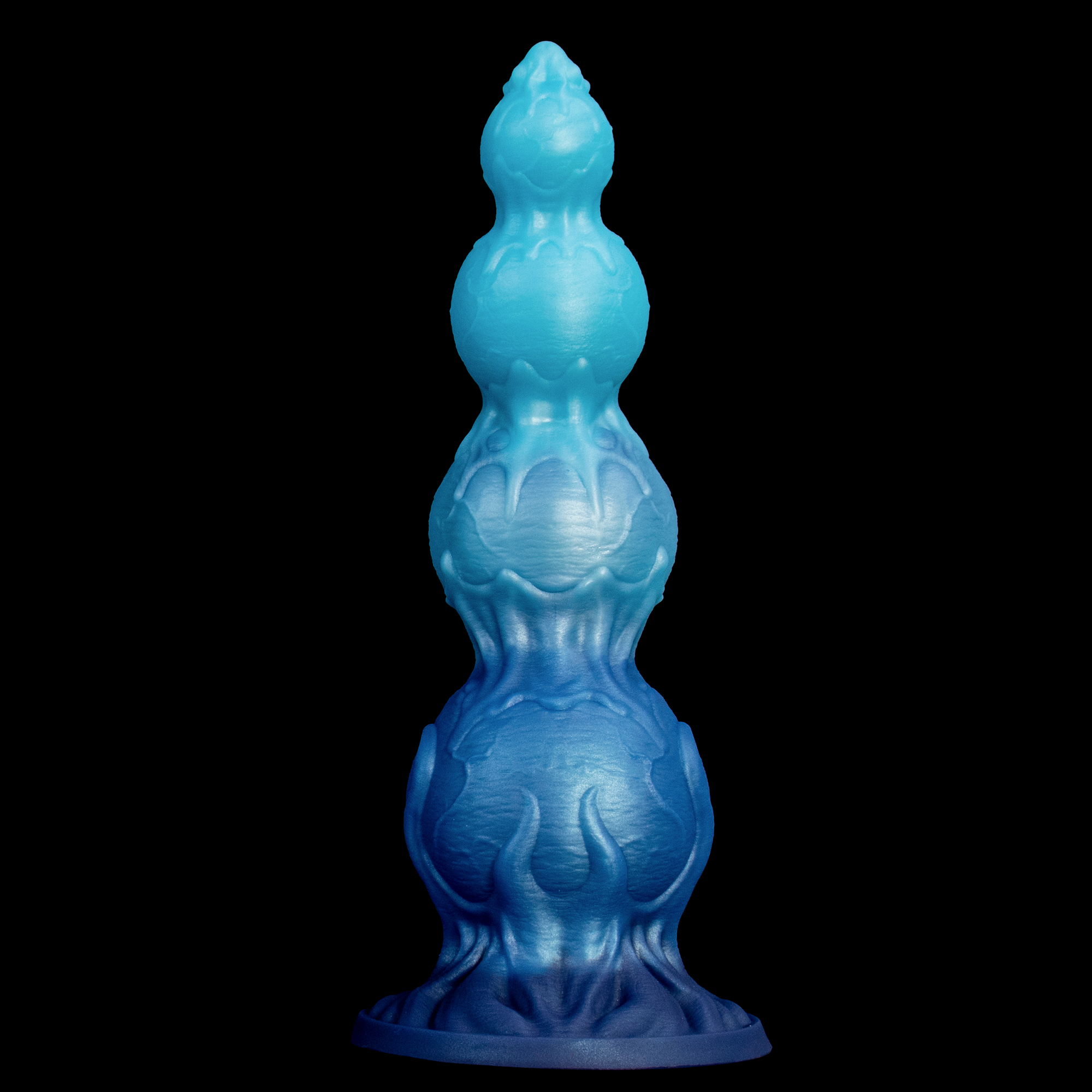 Spore of the Star-Tide—Fantasy Silicone Multi-Lobe Dildo with Stable Base