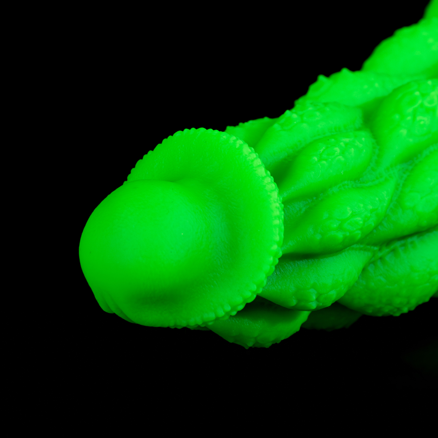 Korym Helix Wedge — Tri-Helix Textured Silicone Dildo with Suction Cup