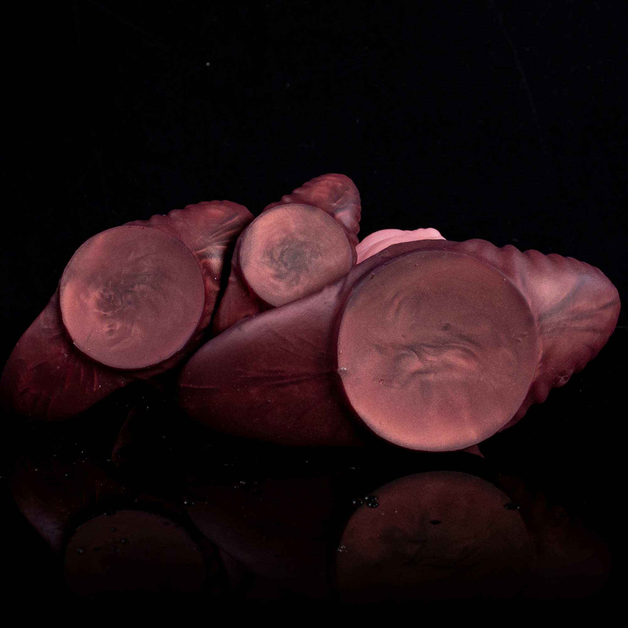 Sky-Drift Seahorse | Stubby Anal Plug with Air-Sac Texture | Biomimetic Grip Base | Platinum Silicone