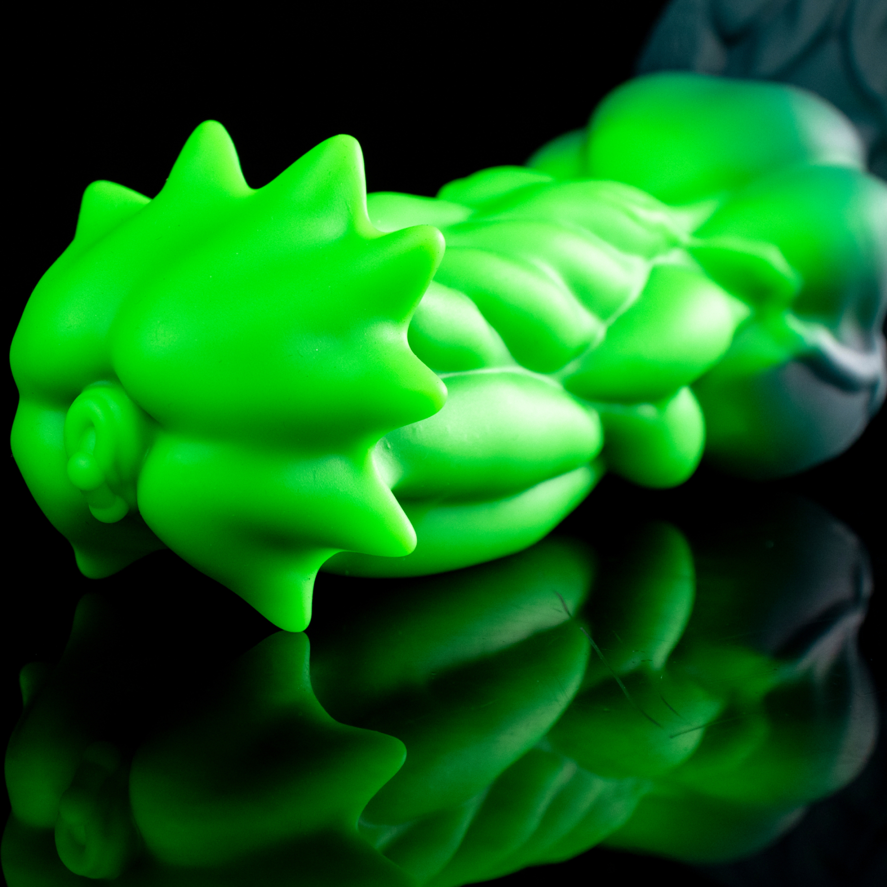Helio-Phage Bloom - Bioluminescent Spiral Alien Dildo | Korym