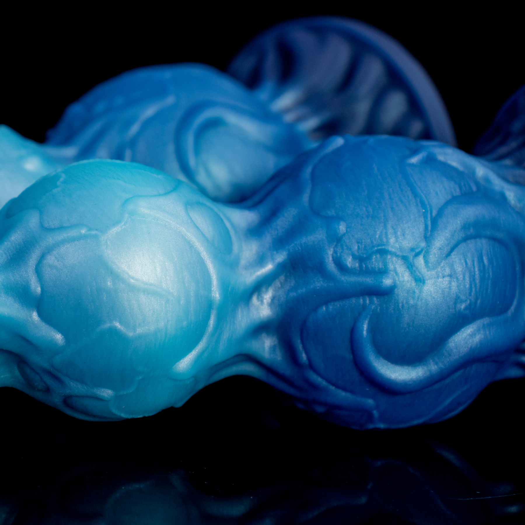 Spore of the Star-Tide—Fantasy Silicone Multi-Lobe Dildo with Stable Base