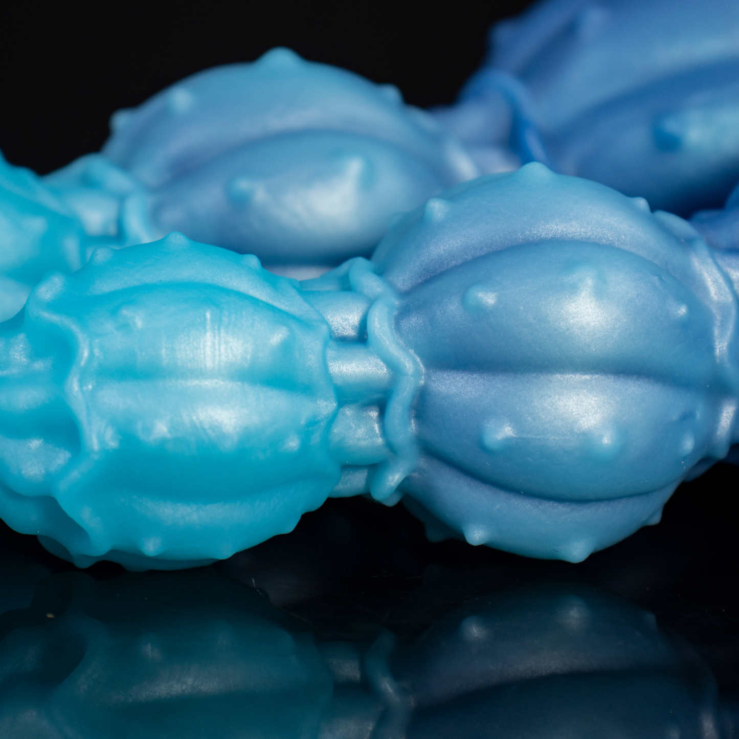 Pearl of the Myco-Web—Textured Mycelium Silicone Dildo