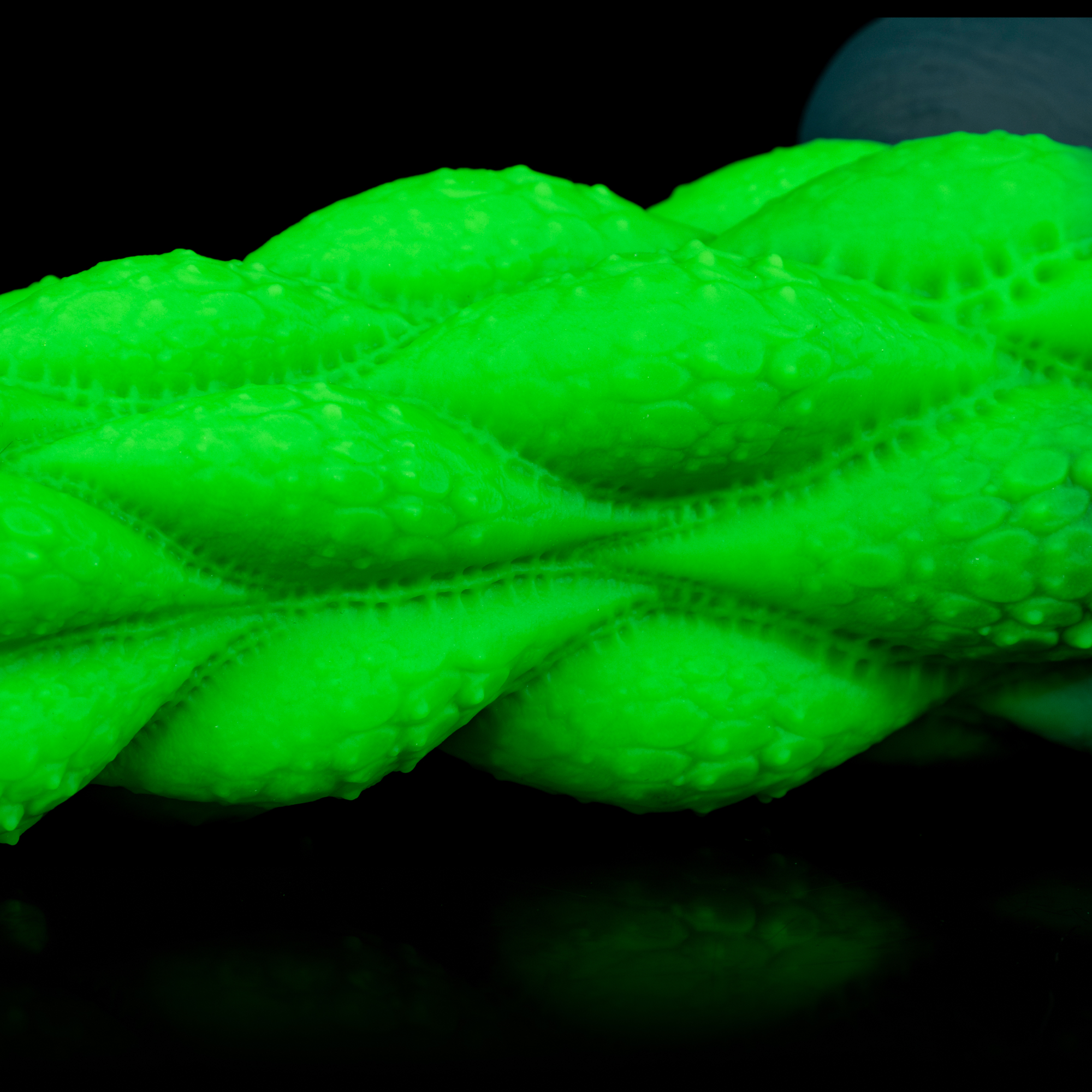 Korym Helix Wedge — Tri-Helix Textured Silicone Dildo with Suction Cup