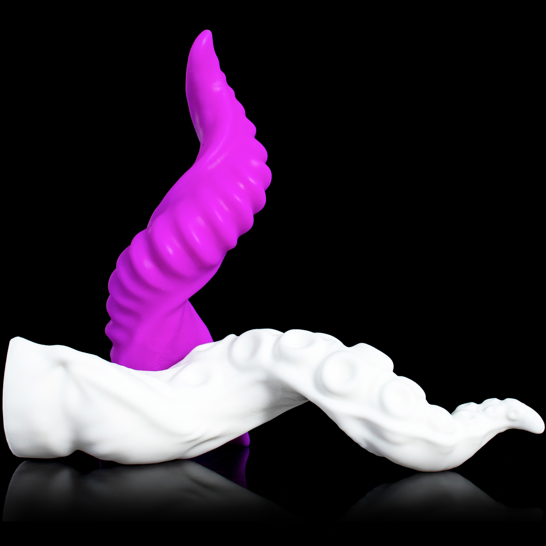 Symbiotic Spiral | Detachable Intertwined Silicone Dildo for Solo & Partner Play