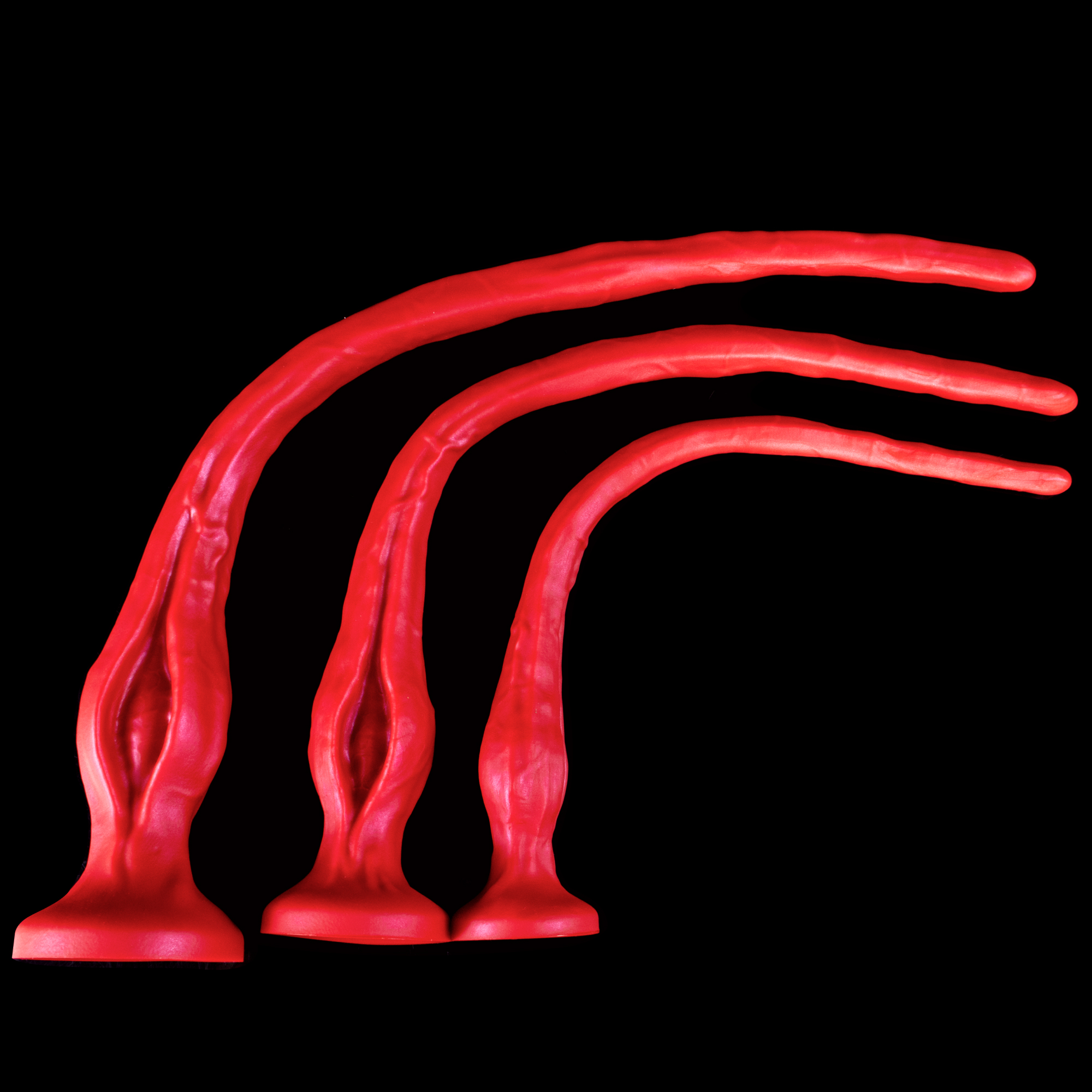 Abyssal Fissure—Extreme Depth Chaos Tentacle Platinum Silicone Dildo