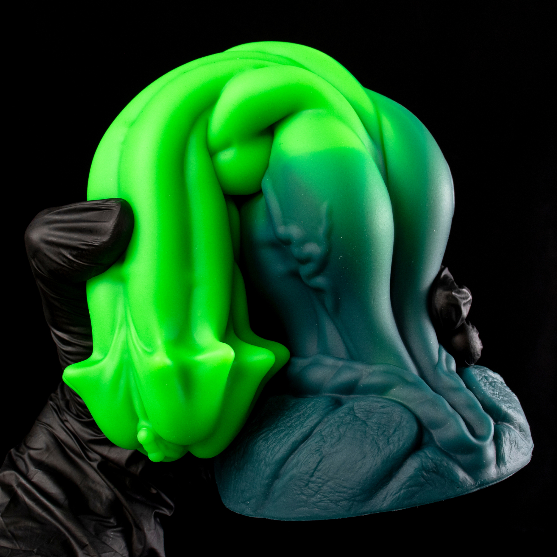 Helio-Phage Bloom - Bioluminescent Spiral Alien Dildo | Korym