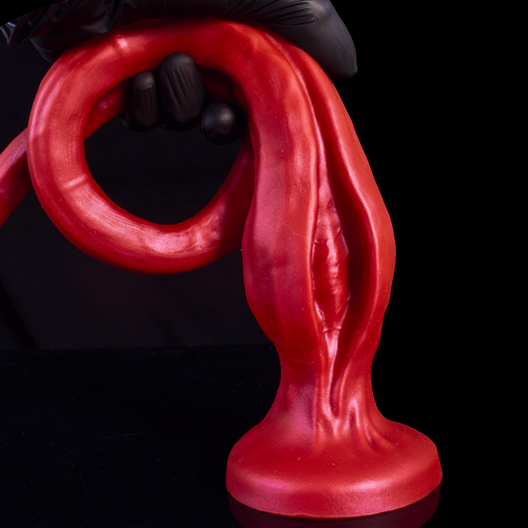 Abyssal Fissure—Extreme Depth Chaos Tentacle Platinum Silicone Dildo