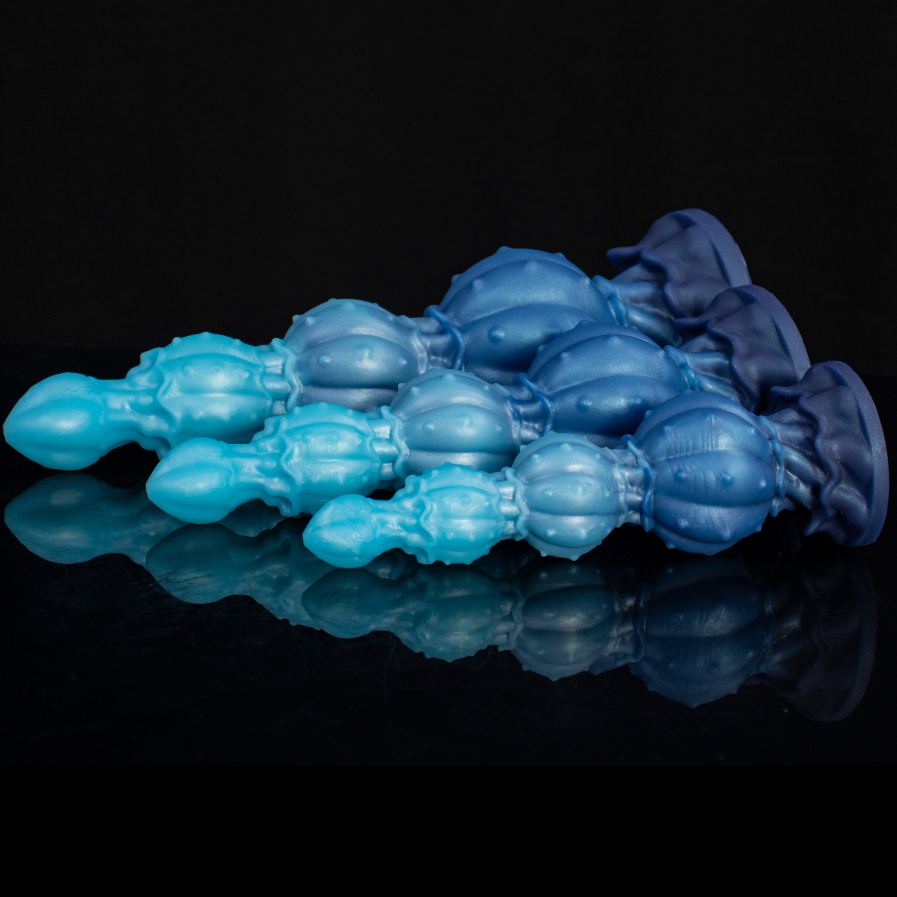 Pearl of the Myco-Web—Textured Mycelium Silicone Dildo