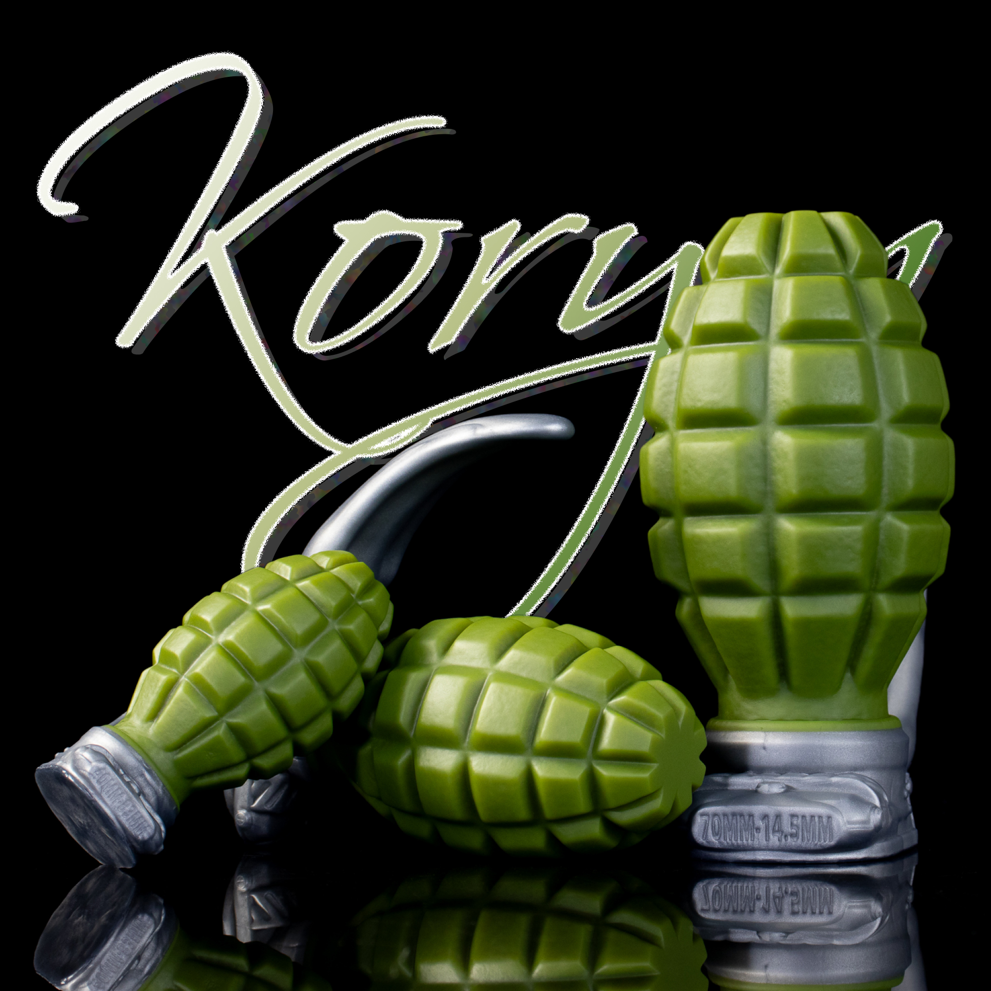 Wasteland Grenade Relic - Olive Armor Mechanical Fantasy Toy
