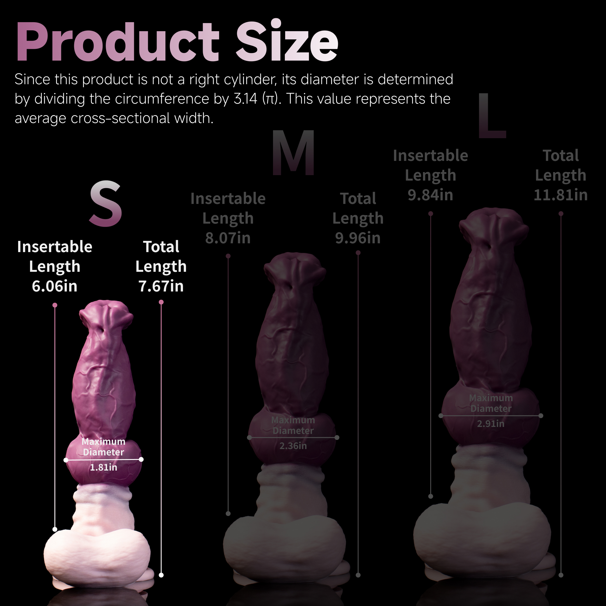Lockjaw Flared Horse Head Knot Silicone Dildo | Korym