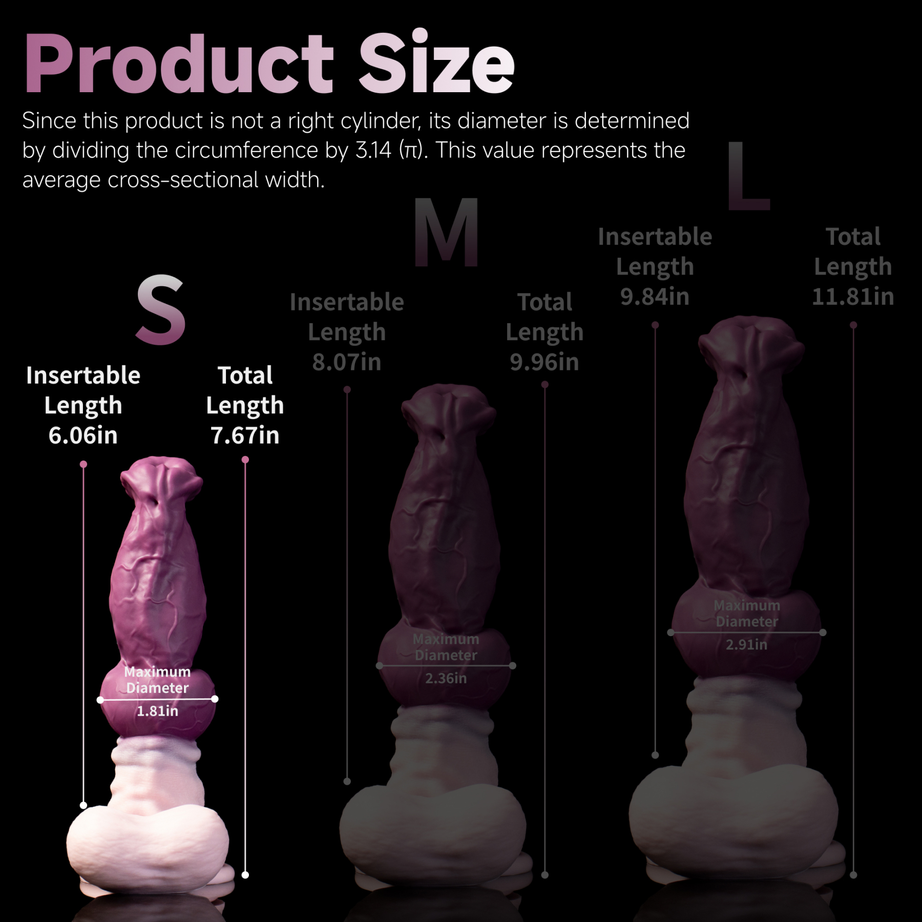 Lockjaw Flared Horse Head Knot Silicone Dildo | Korym