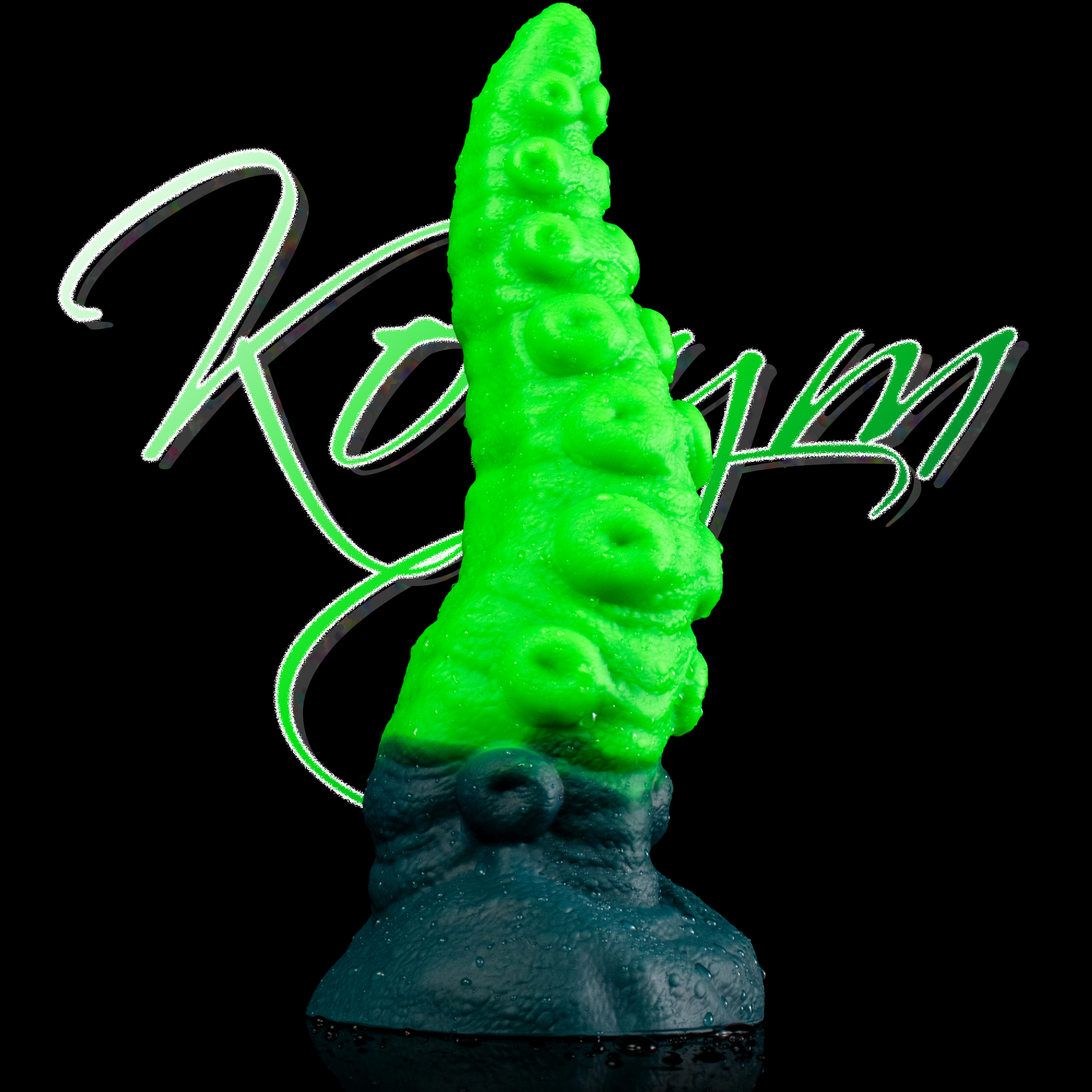 Tentacle of the Myco-Web - Dual-Textured Bioluminescent Alien Dildo | korym