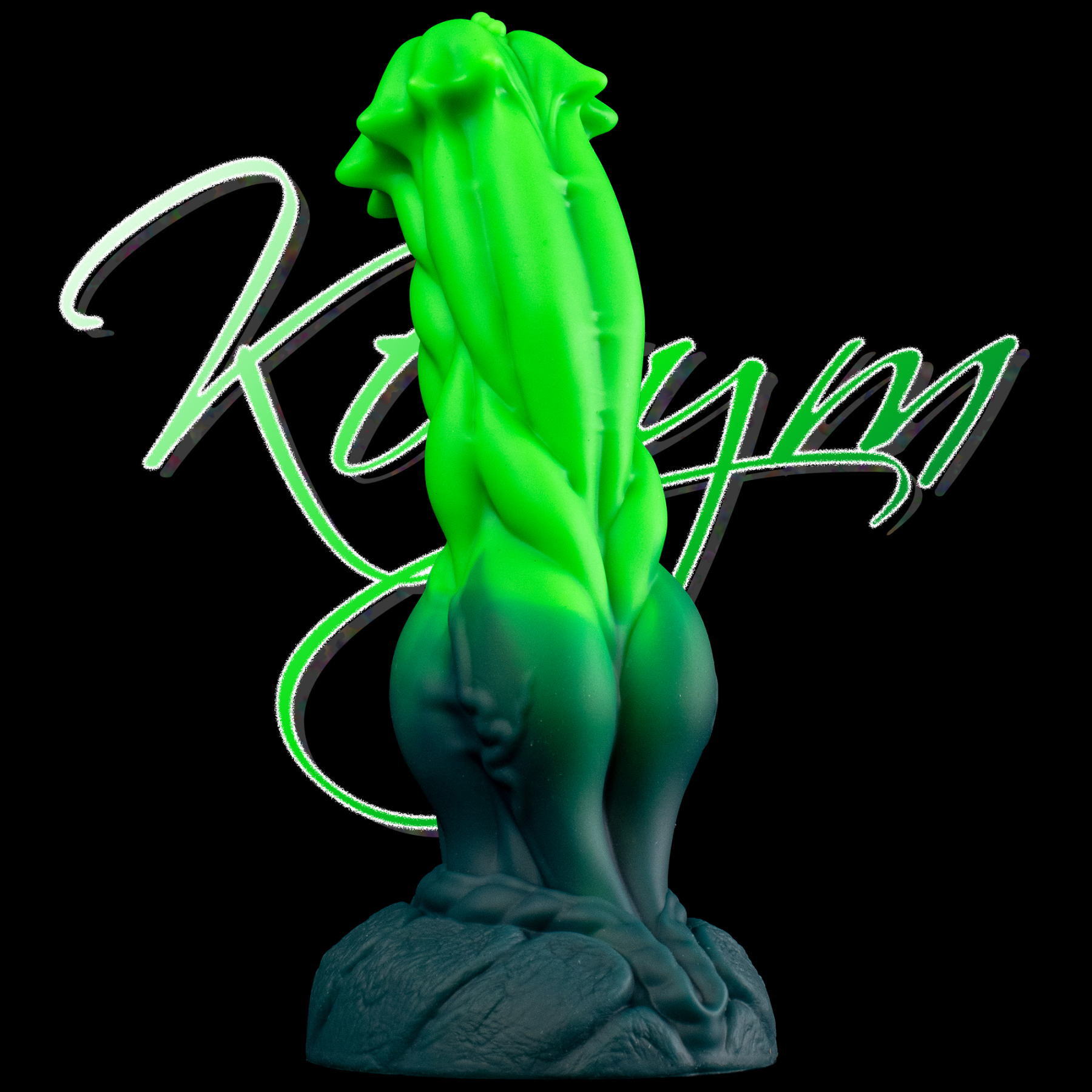 Helio-Phage Bloom - Bioluminescent Spiral Alien Dildo | Korym
