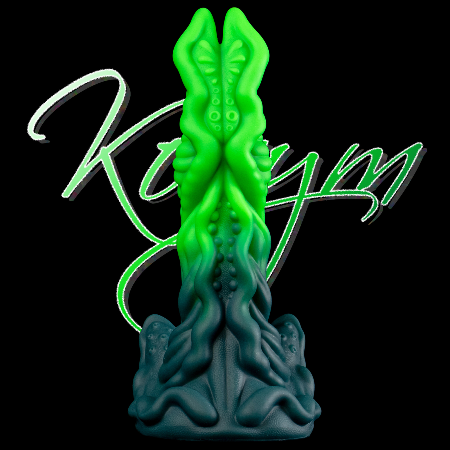 Glow Ripper - Split-Tip Mandible Bioluminescent Alien Dildo | Korym