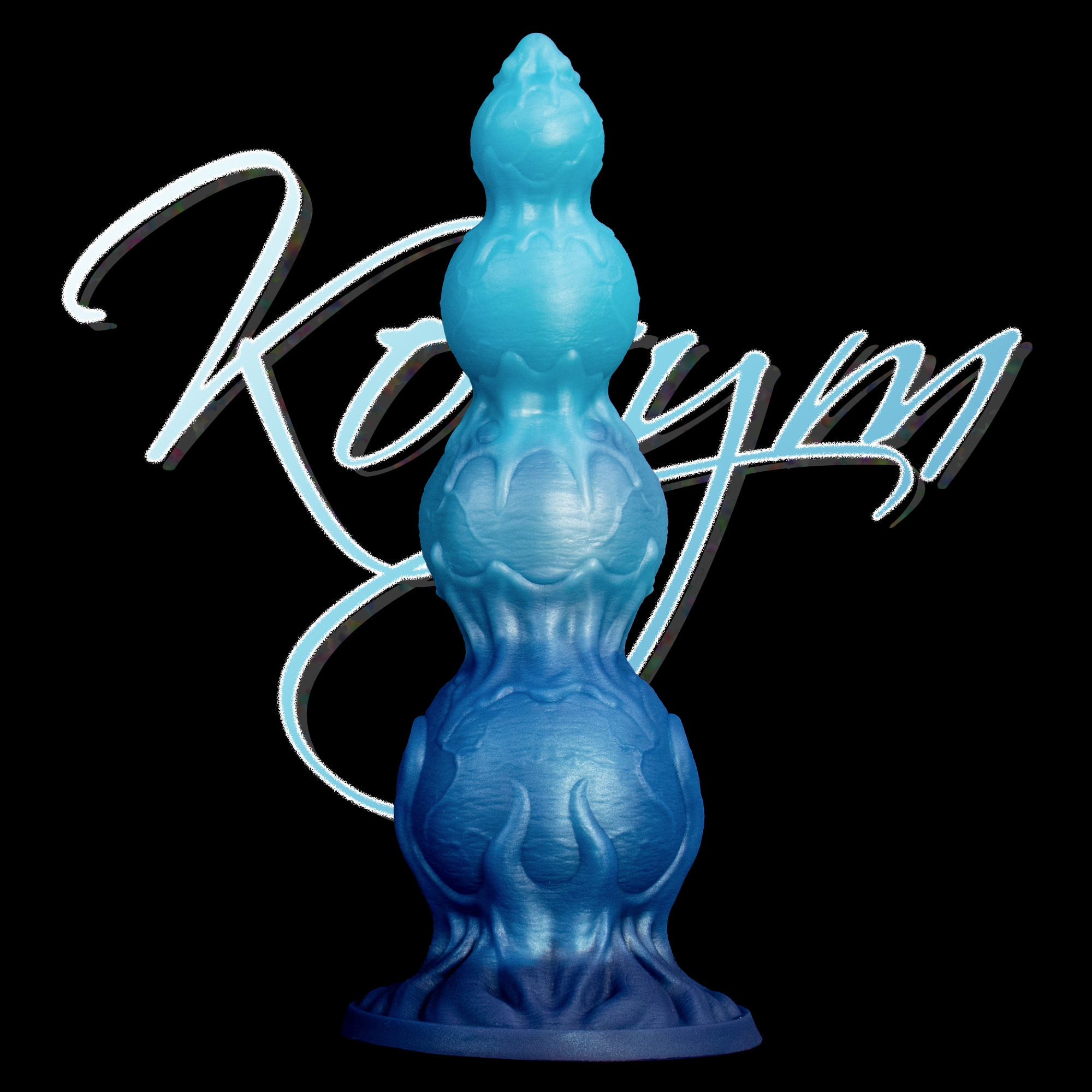 Spore of the Star-Tide—Fantasy Silicone Multi-Lobe Dildo with Stable Base