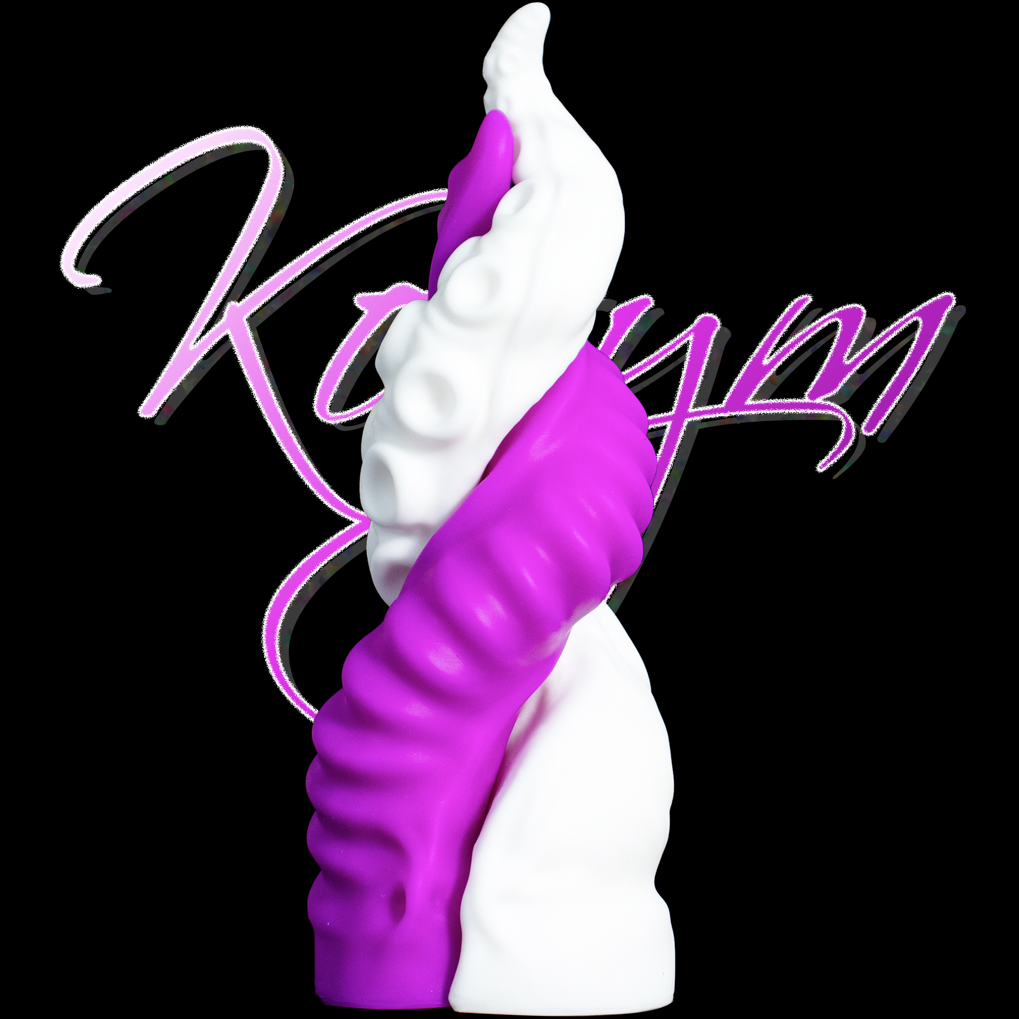 Symbiotic Spiral | Detachable Intertwined Silicone Dildo for Solo & Partner Play