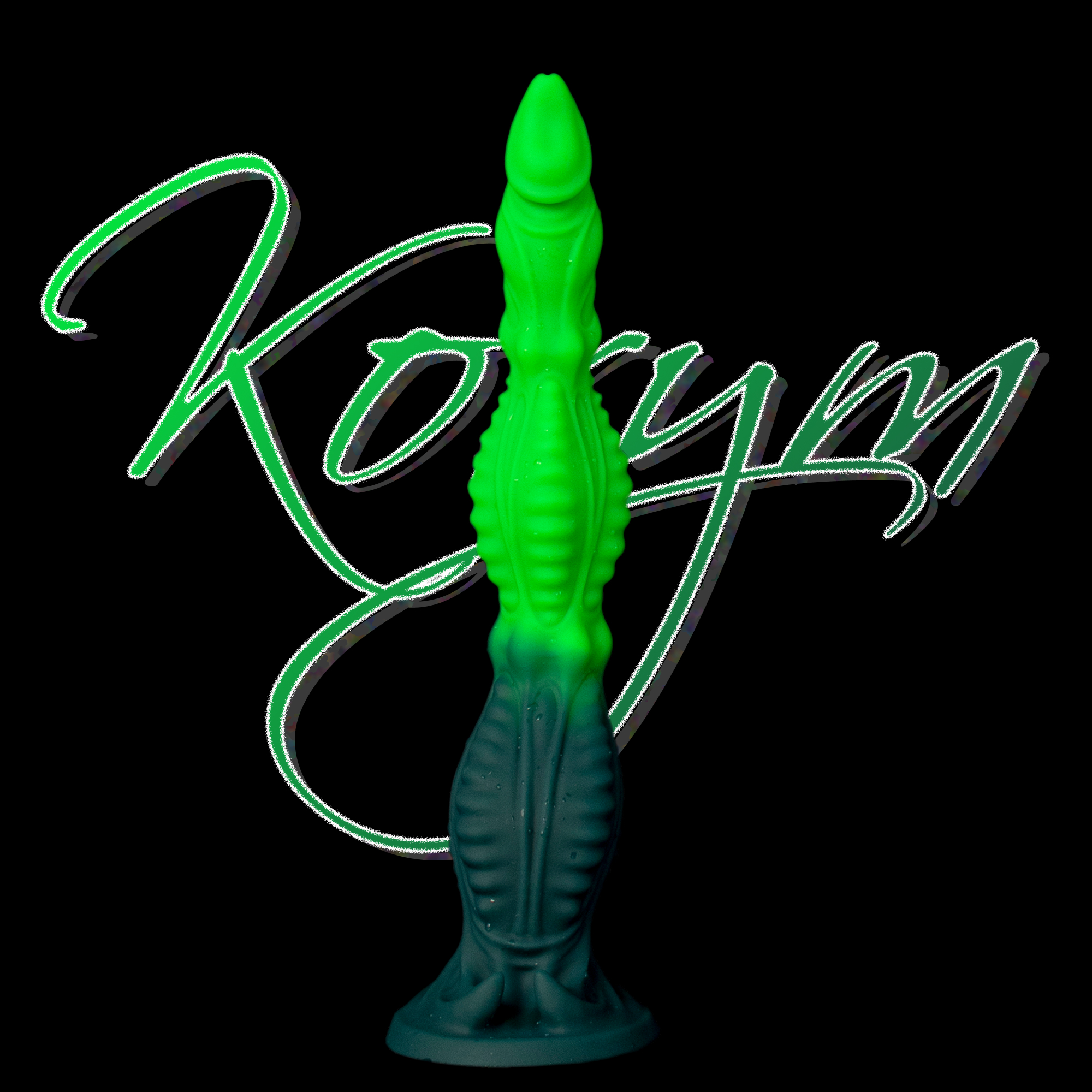 Glow Tyrant - Segmented Extra-Long Bioluminescent Alien Dildo | Korym