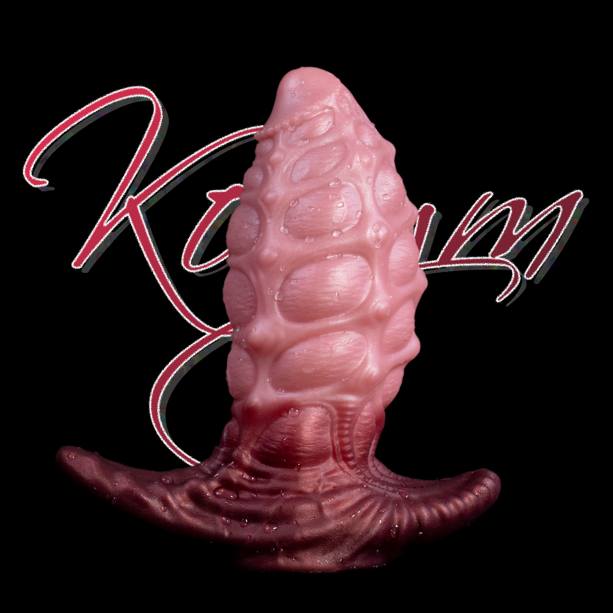 Sky-Drift Seahorse | Stubby Anal Plug with Air-Sac Texture | Biomimetic Grip Base | Platinum Silicone