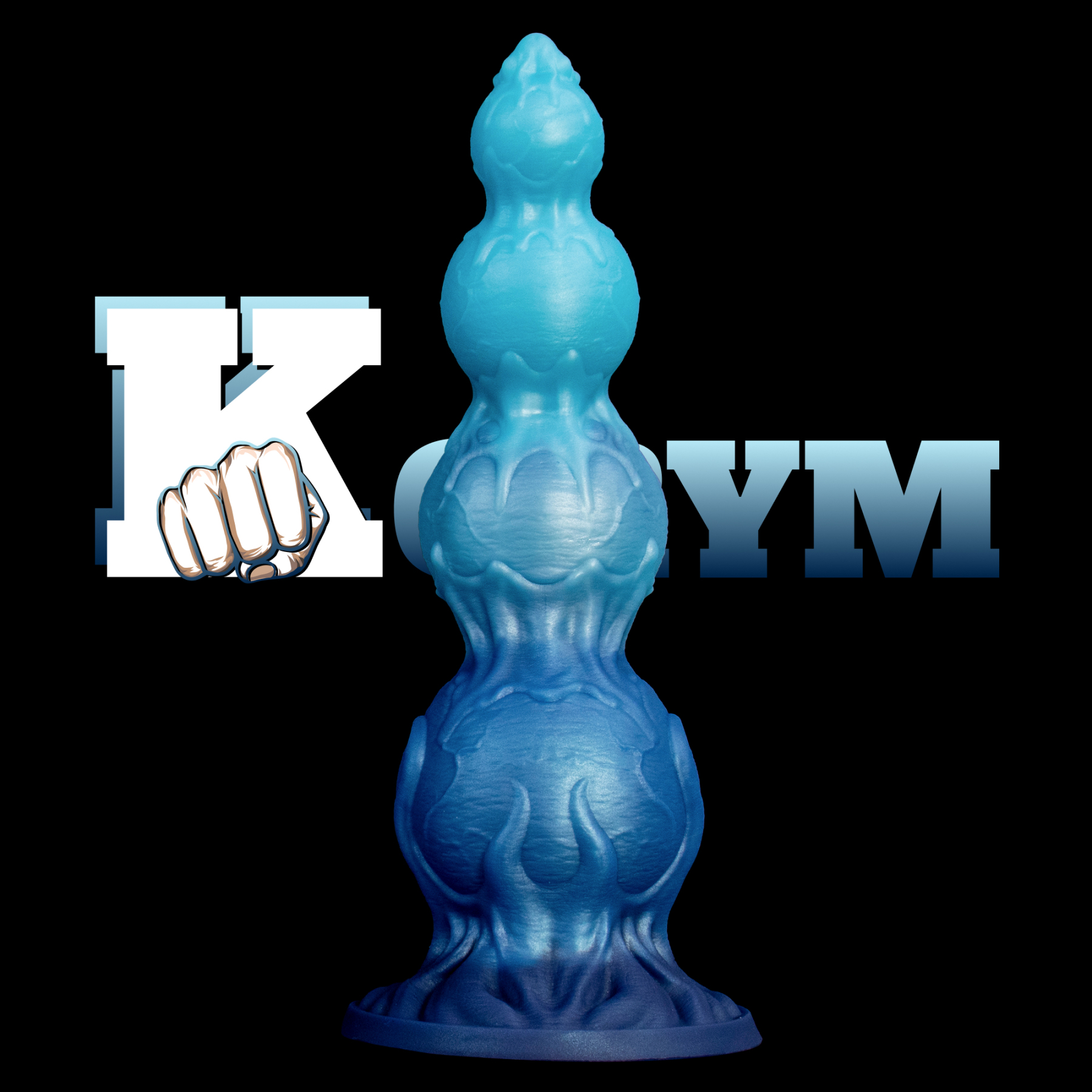 Spore of the Star-Tide—Fantasy Silicone Multi-Lobe Dildo with Stable Base