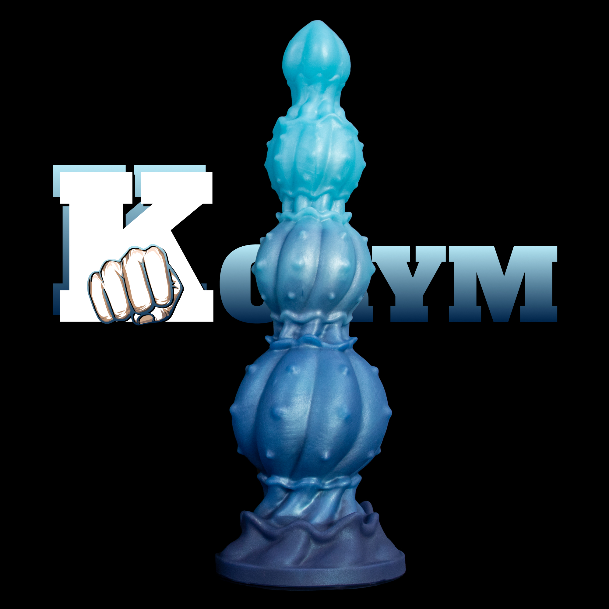 Pearl of the Myco-Web—Textured Mycelium Silicone Dildo